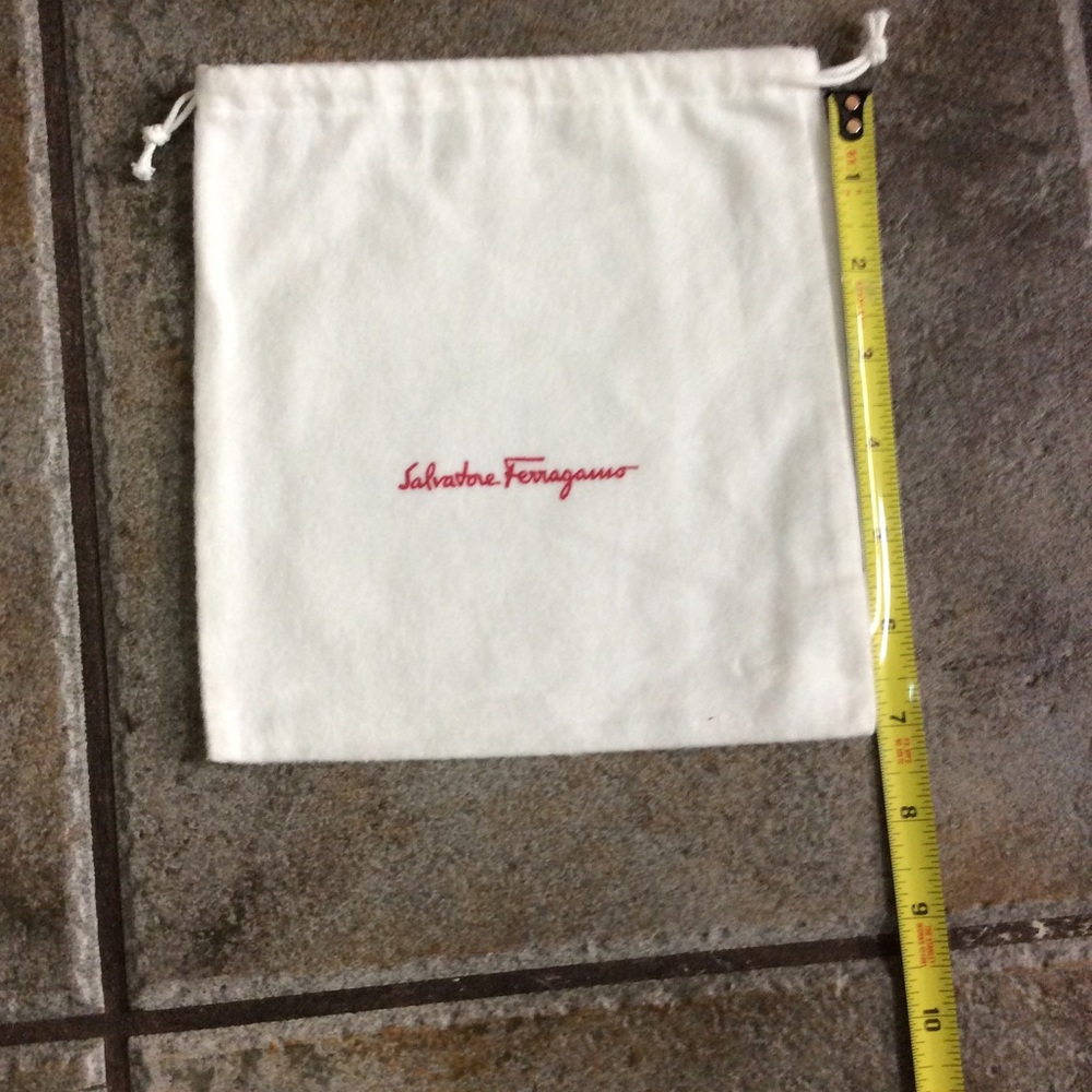 Salvatore Ferragamo Pouch Drawstring Top 7” x 7”